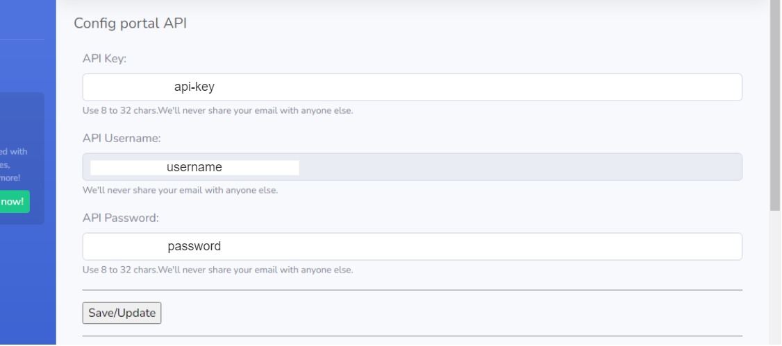 echosensor api settings